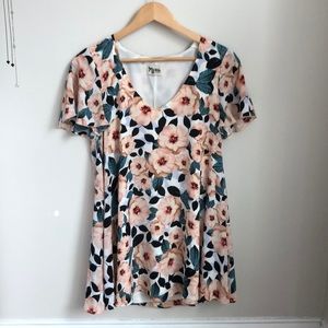 Floral Dress - Kylie Mini in Steel Magnolia